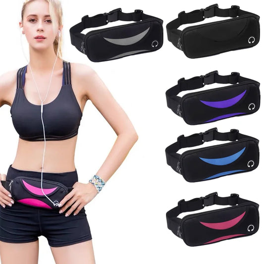 Unisex Waterproof Running Waist BagSport Waist Pack Mobile Phone Holder Bag Gym Fitness Bag Sport Running Belt Bag