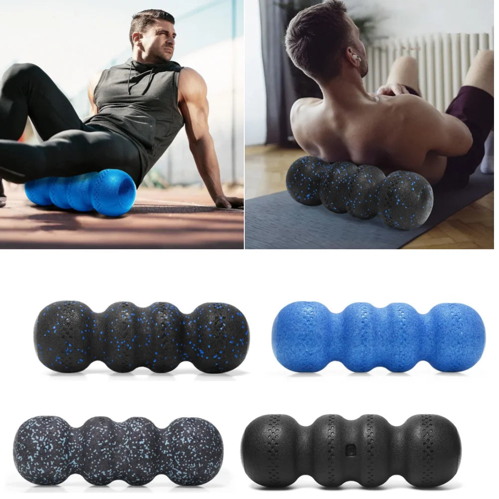 Yoga Foam Roller Wavy-Shape Massage Roller Relax Tight Muscles Deep Tissue Roller Myofascial Release for Back Neck Lumbar