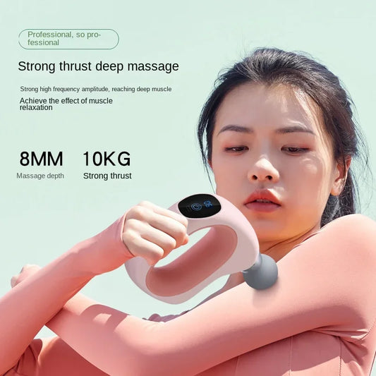 New Trending Products-Cordless Mini Electric Massage Gun Portable Percussion Muscle Deep Tissue Handheld Shock Massage Gun