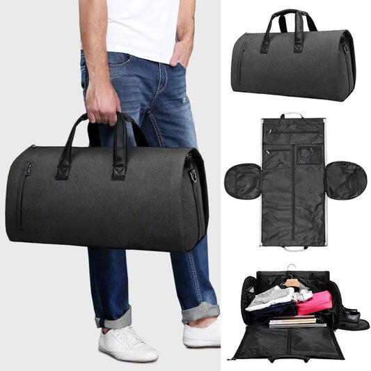 Large Capacity Gym Bag Waterproof Convertible Garment Bags Travel Duffel Bag with Shoe Pouch Fitness Training Bag Carry On Tote