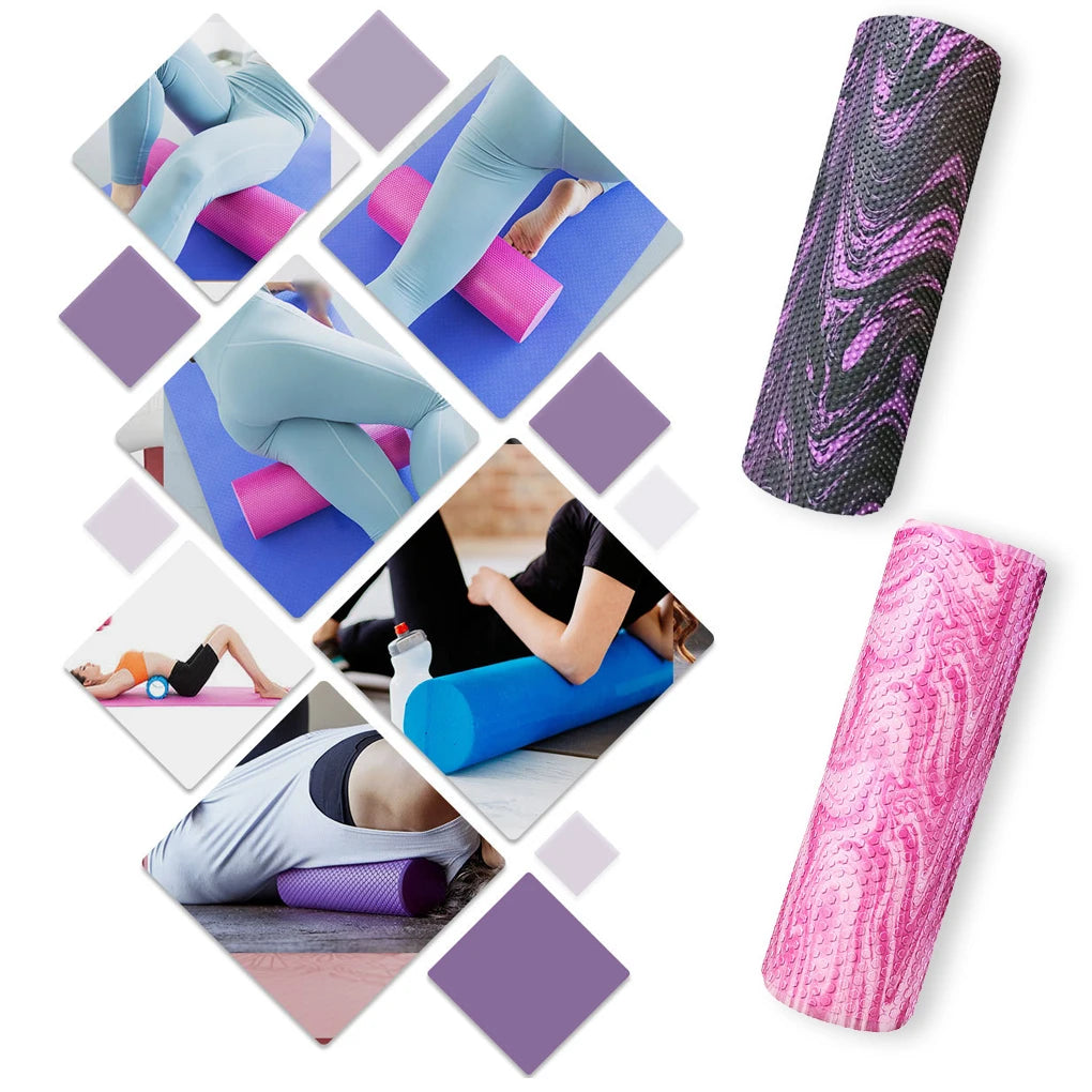 Yoga Column Gym Fitness Foam Massage Roller High Density Balance Rod