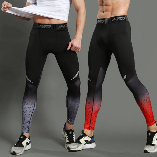 Mens Compression Pants Quick Dry Fit Sportswear Running Tights Men Legging Fitness Training Jogging Pants Sport Gym Leggings