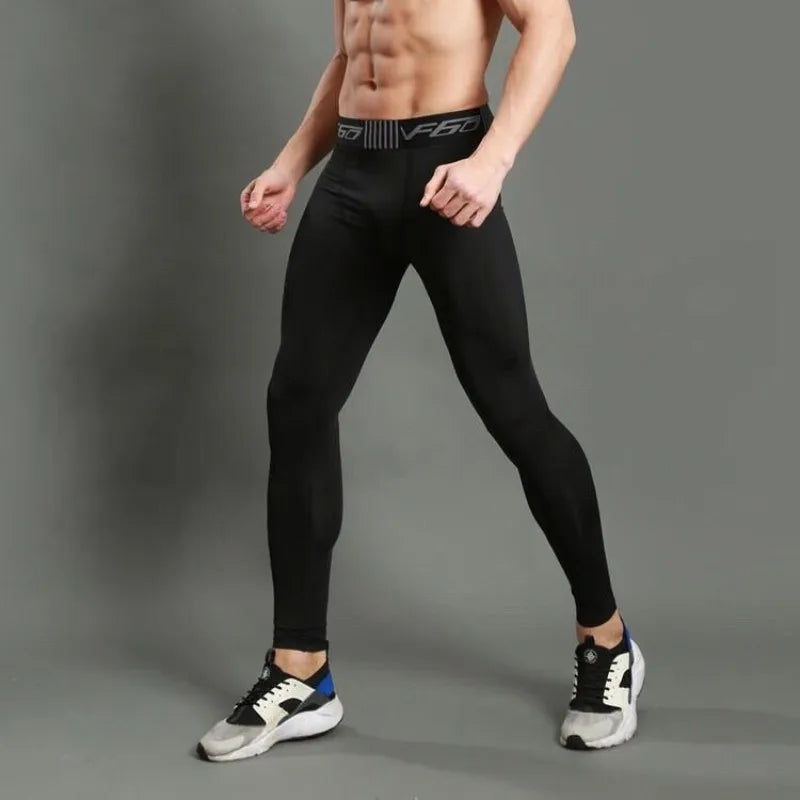 Mens Compression Pants Quick Dry Fit Sportswear Running Tights Men Legging Fitness Training Jogging Pants Sport Gym Leggings