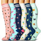 Animal Fruit Compression Socks for Men Women Running Nurse Compression Socks Nurses Sport 6 PAIRS Ladies Lady Womens Running