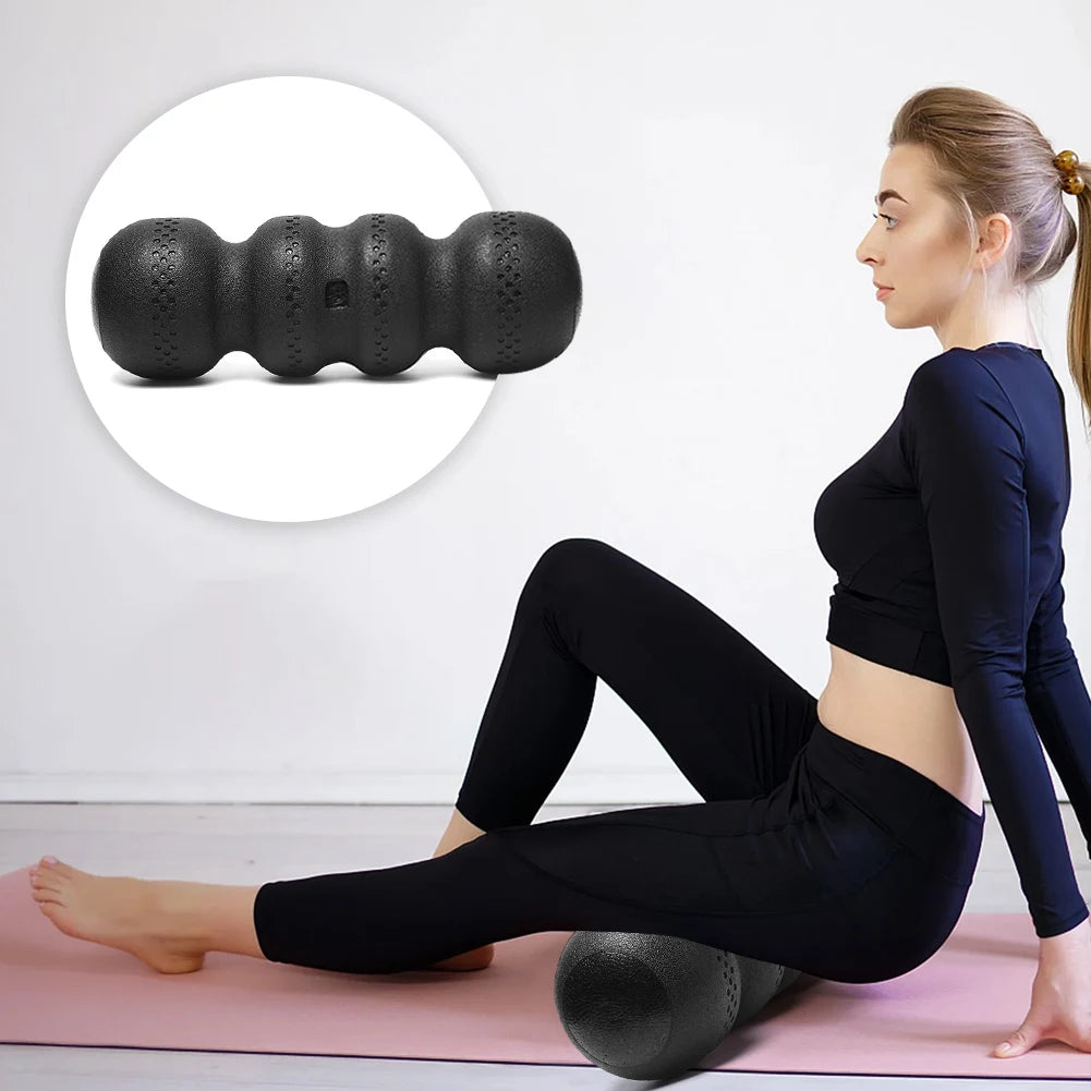 Yoga Foam Roller EPP Foam Roller Relax Tight Muscles Wavy-Shape Massage Roller Myofascial Release for Back Neck Lumbar