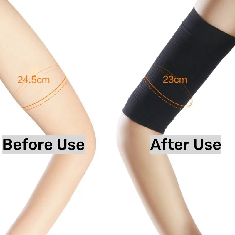 1 Pair New Slimming Arm Sleeves Arm Elastic Compression Arm Shapers Sport Fitness Shapers for Women Girls Weight Loss